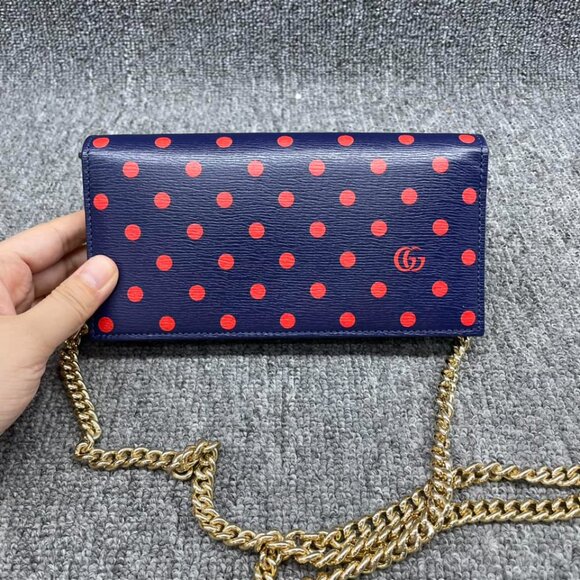 100% Authentic GUCCI Horsebit 1955 Chain Wallet Leather Shoulder Bag - Picture 2 of 13